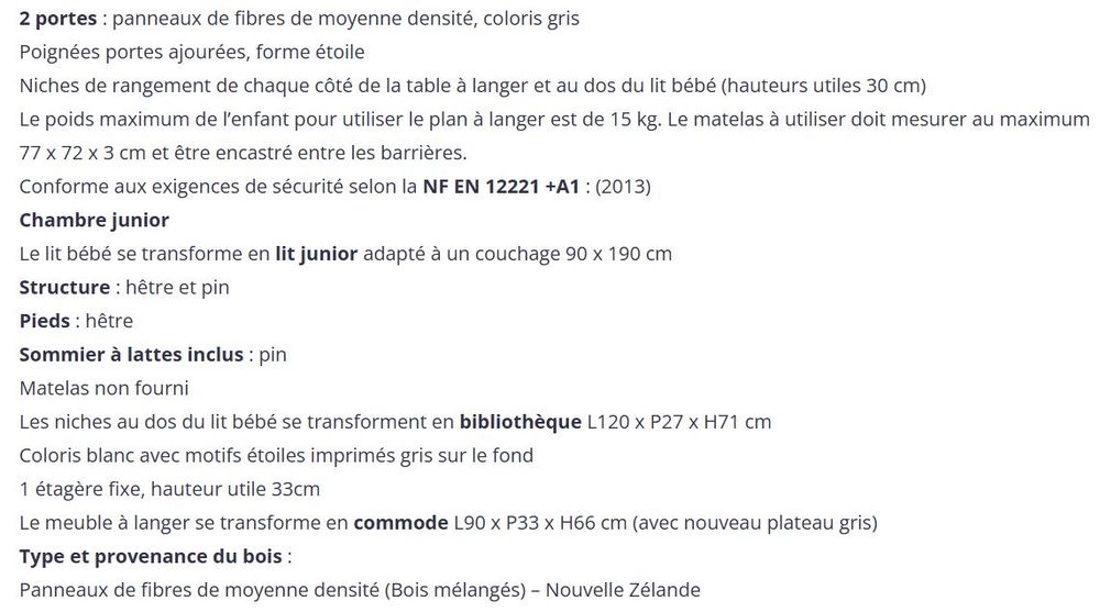 Lit &eacute;volutif enfant Maisons du Monde Mobilier enfants