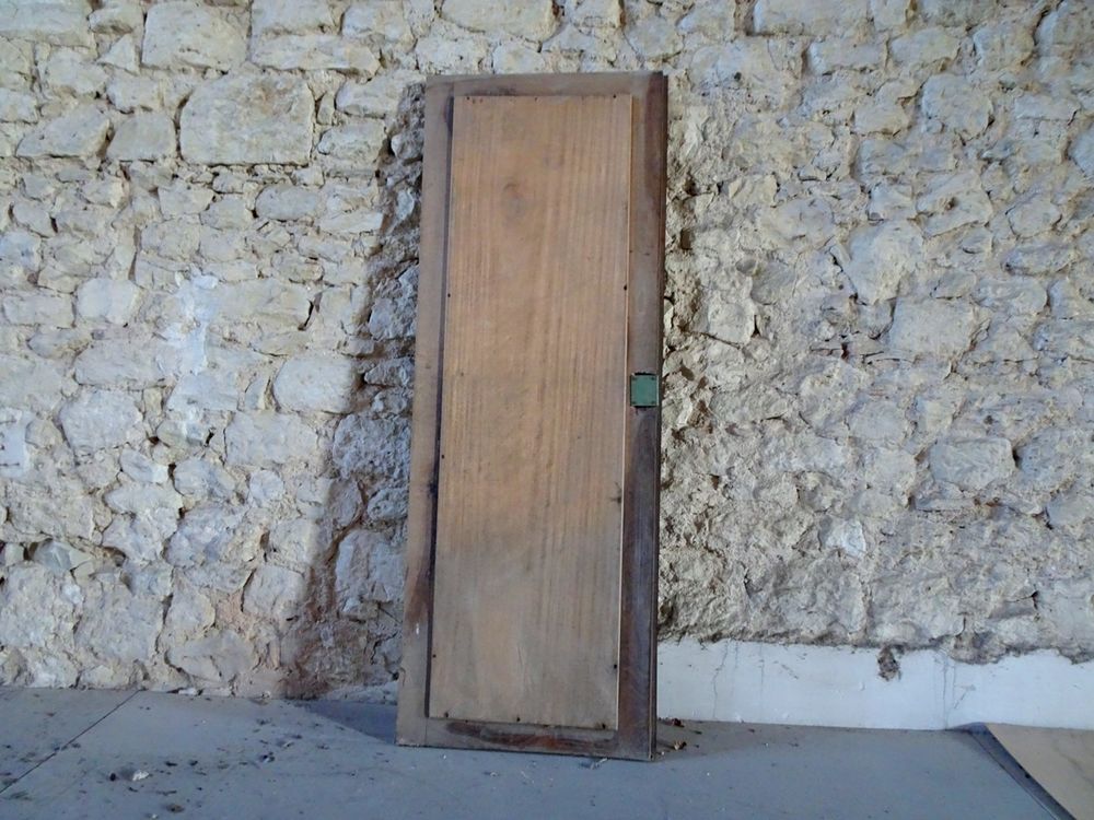 Glace miroir psych&eacute; porte meuble bois Décoration