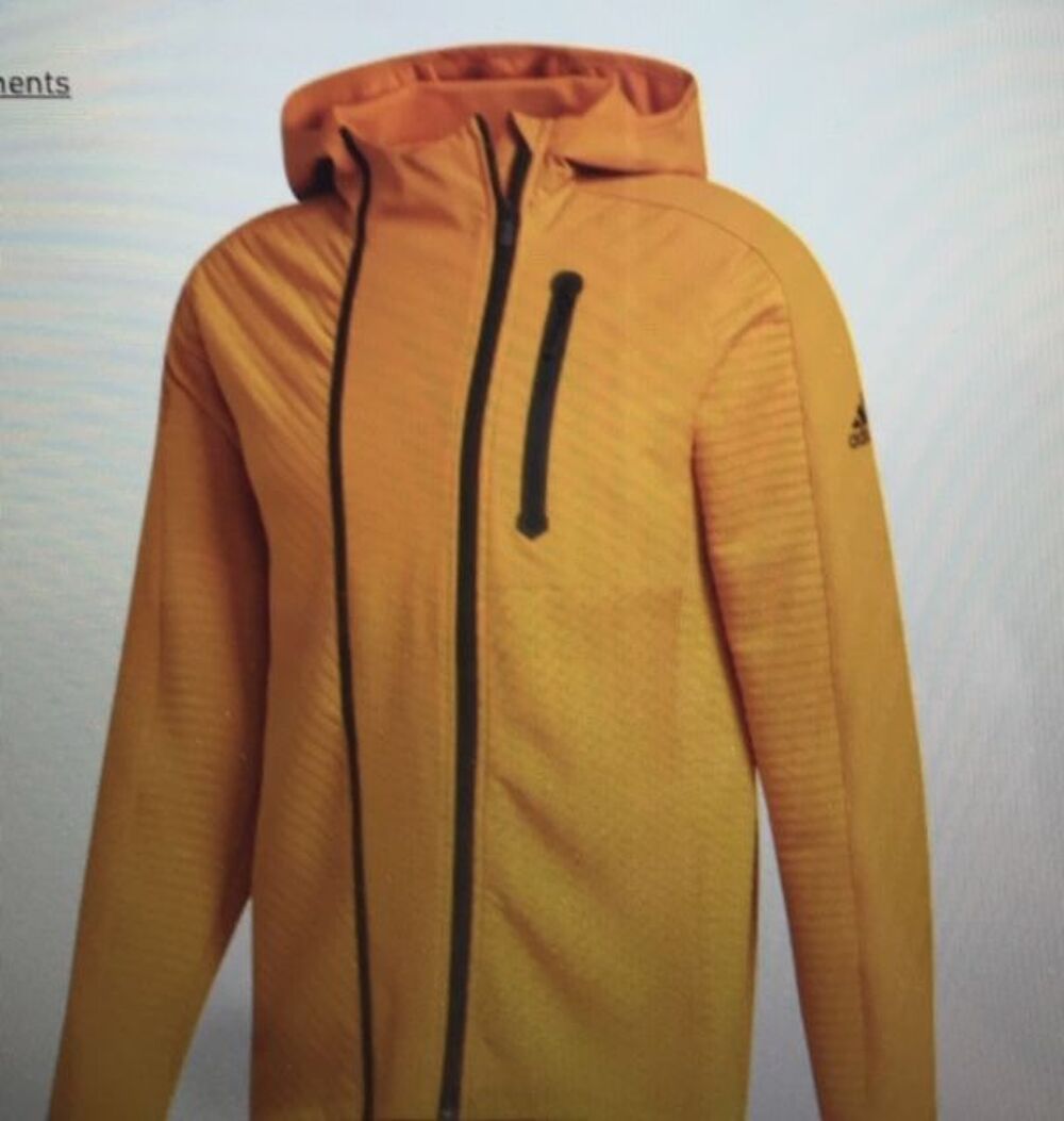 VESTE A CAPUCHE ADIDAS HOMME COLD RDY TRAINING OCRE JAUNE Vêtements