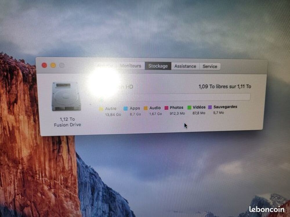 Mac Mini i7, 3GHZ, 16GO RAM, SSD 1 TO Matériel informatique
