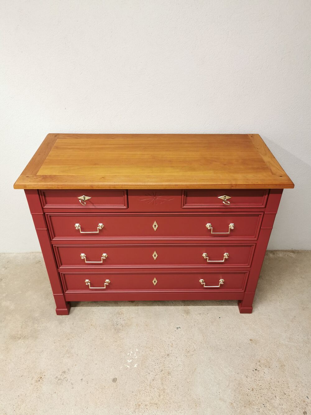 Commode en merisier r&eacute;nov&eacute;e Meubles