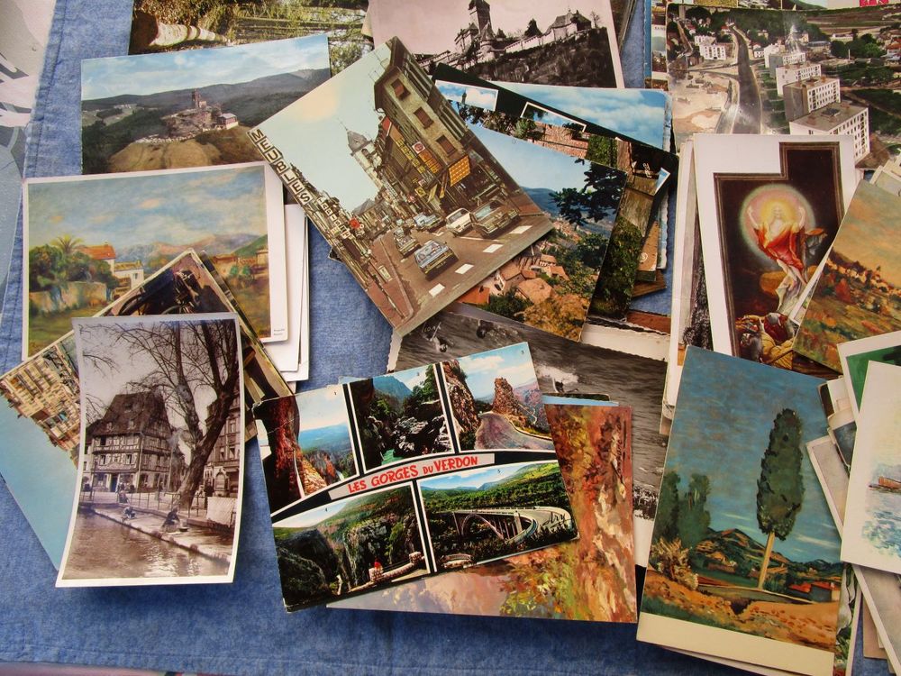 Lot de 199 cartes postales 