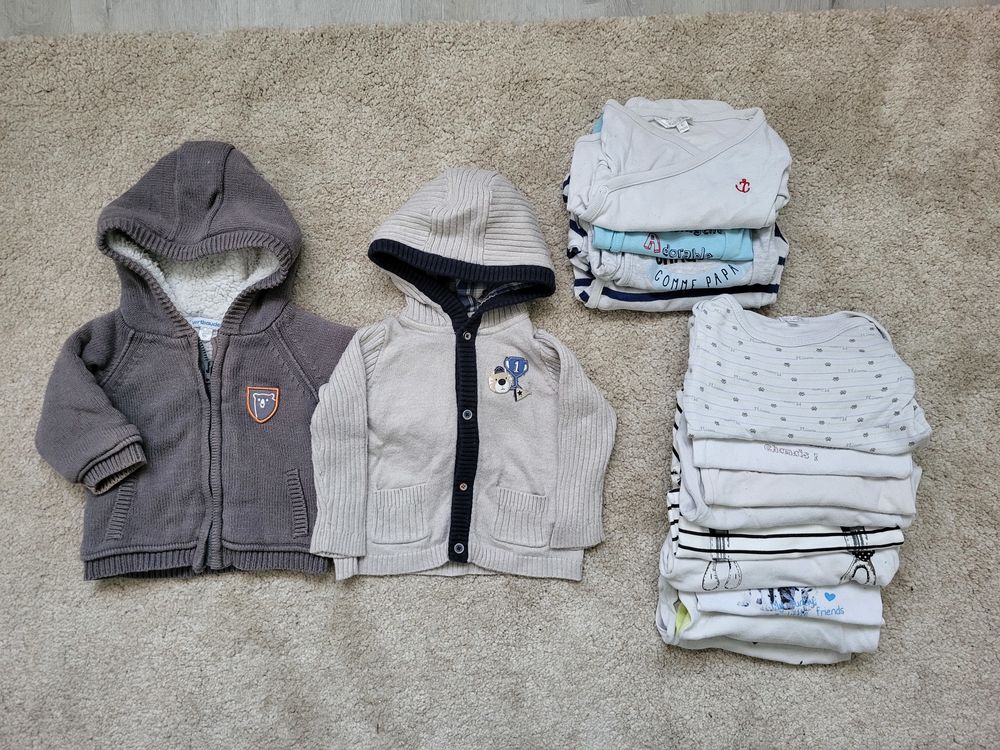Lot v&ecirc;tements gar&ccedil;on 6 mois hiver + mi-saison - 109 pi&egrave;ces Vêtements enfants