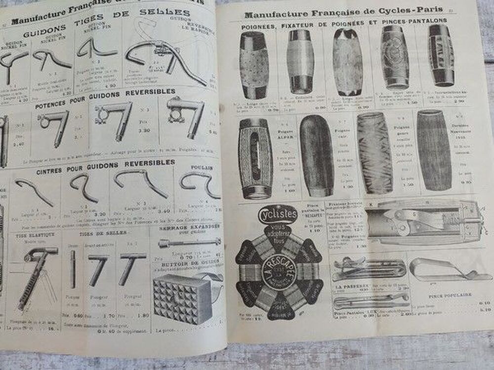 Catalogue Cycles ALPAR Paris 1910 V&eacute;los Bicyclette 