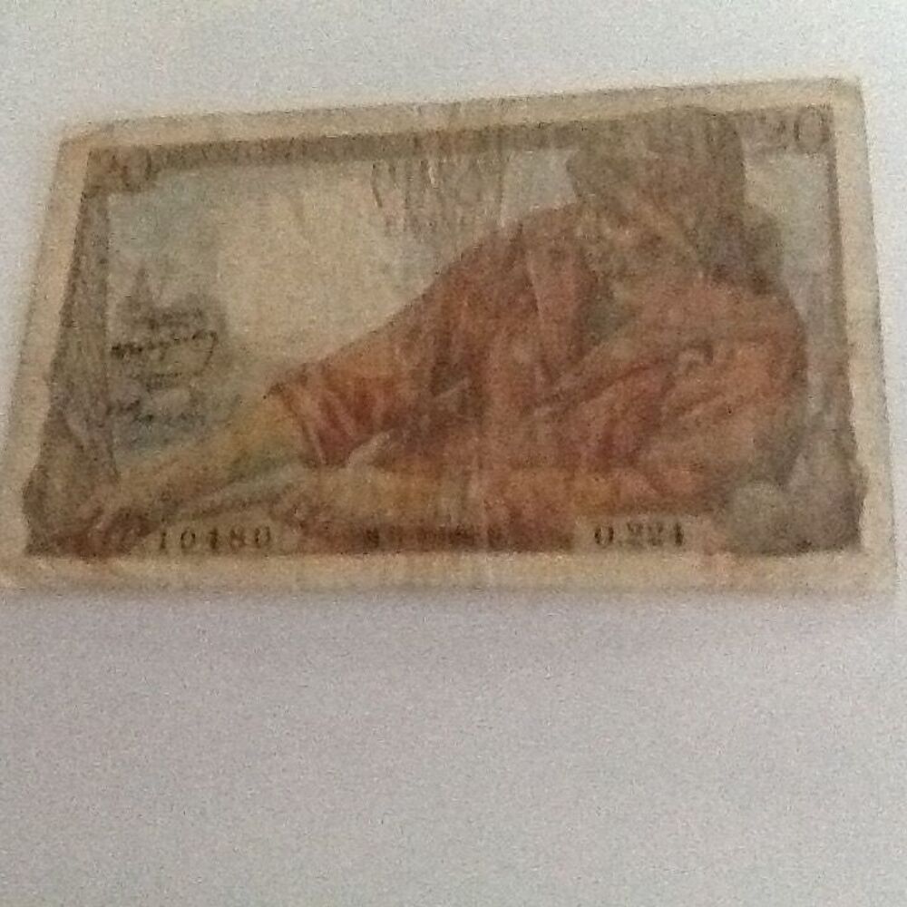 Billet francais de 20 francs 