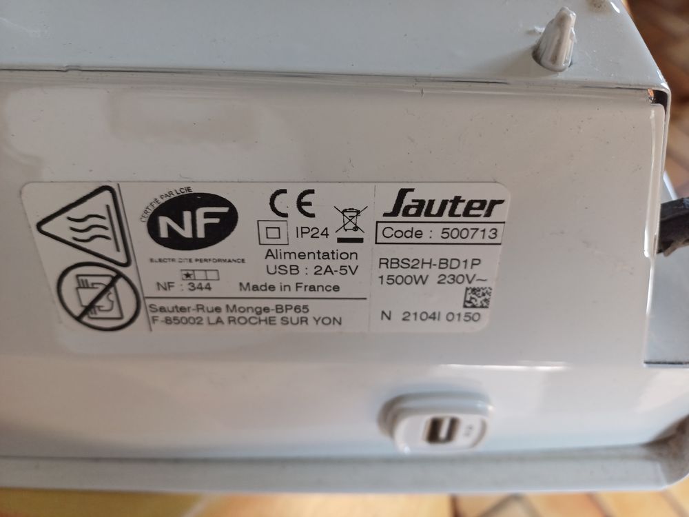Radiateur &eacute;lectrique &agrave; inertie Bricolage