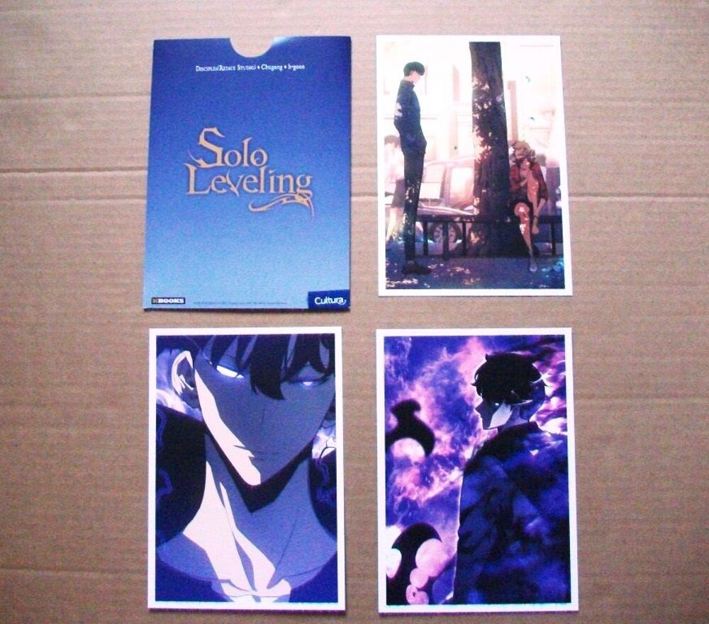 LOT Solo Leveling [Jaquette . 2 sous-bocks . 3 ex-libris] Livres et BD