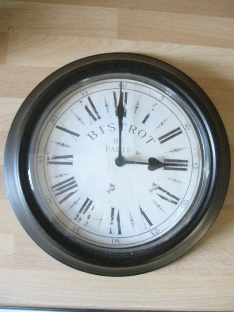 Horloge ronde bistrot 23cm 8 Saint-Jean-Pla-de-Corts (66)