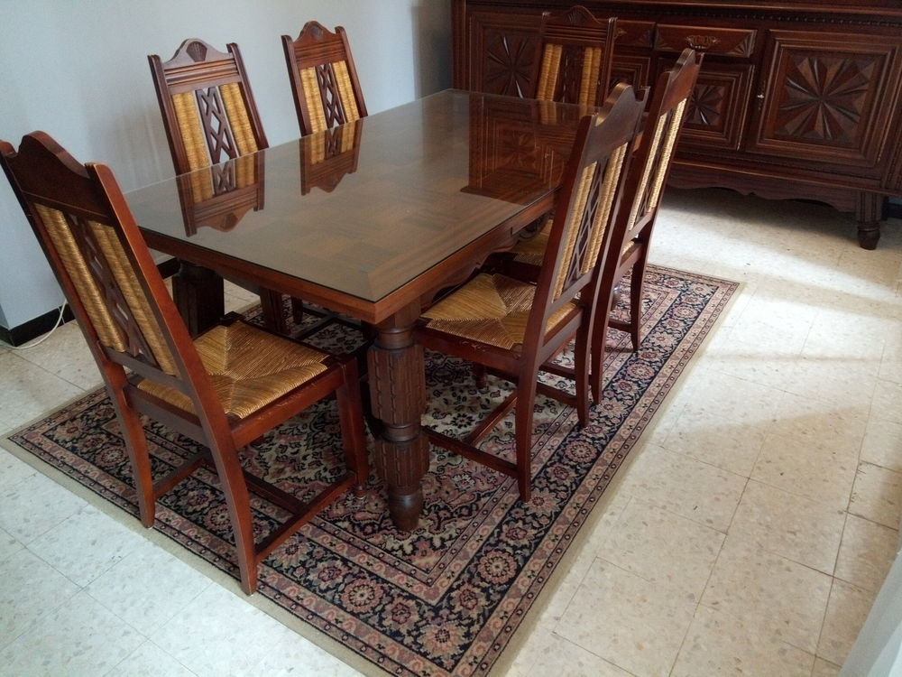 SALLE DE SEJOUR COMPLETE ACAJOU(STYLE BASQUE) Meubles