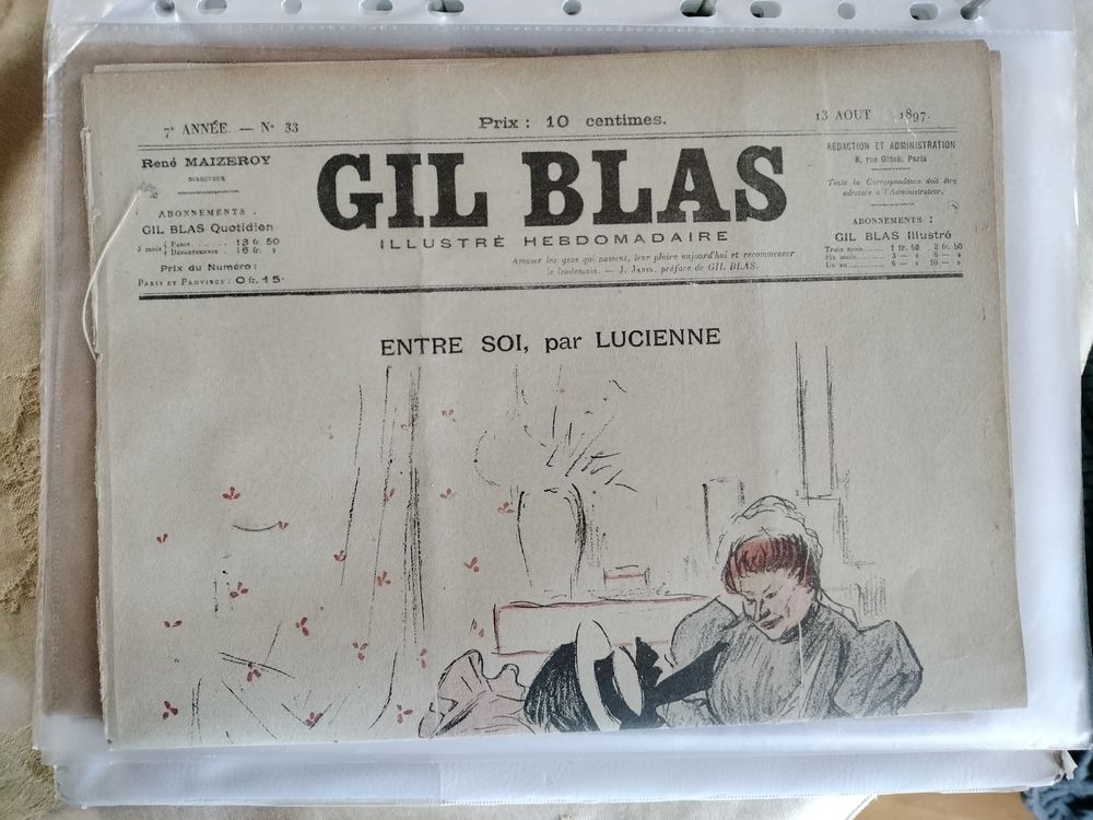 4893 / 1897 Journal Gil Blas Illustr&eacute; 
