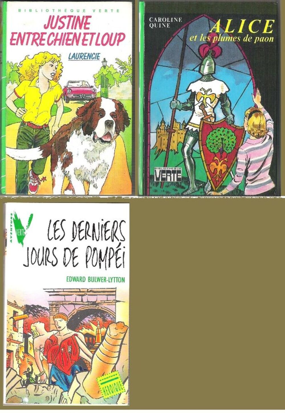Livres de la Biblioth&egrave;que Verte Livres et BD