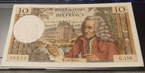 billet de 10 Francs Voltaire de 1964 Saulnot (70)