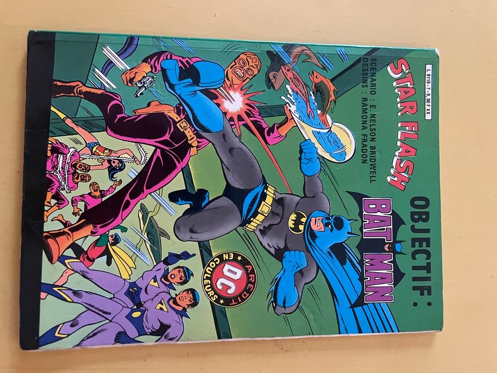 BD STAR FLASH Objectif BAT MAN L8118 de 1982 Livres et BD