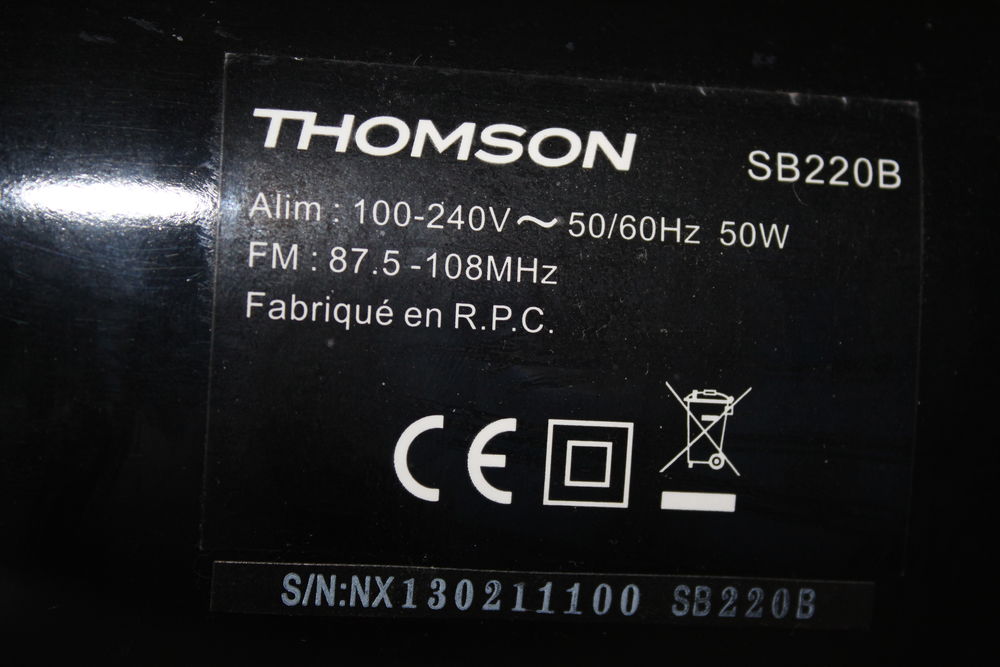 Barre de son Thomson Audio et hifi