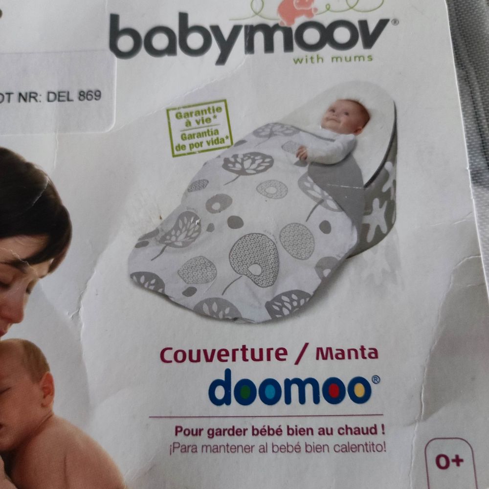 BABYMOV Couverture Manta BLANC/GRIS Puériculture