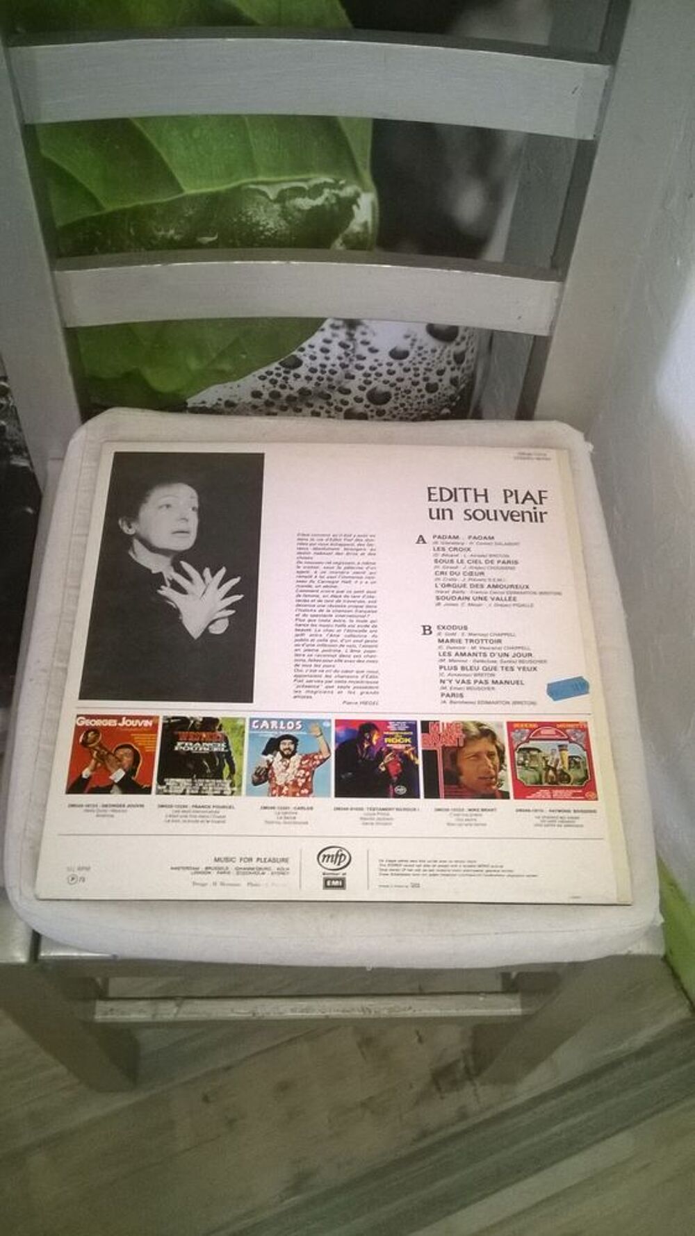 Vinyle Edith Piaf
Un Souvenir
1973
Excellent etat
Padam. CD et vinyles