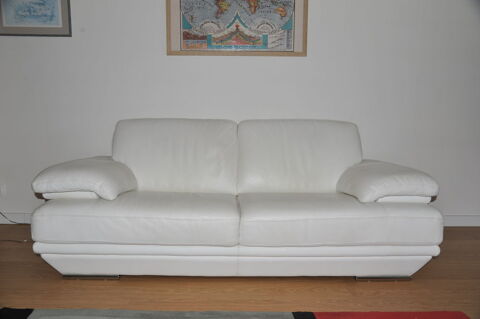 Canapé cuir blanc L'Union (31)