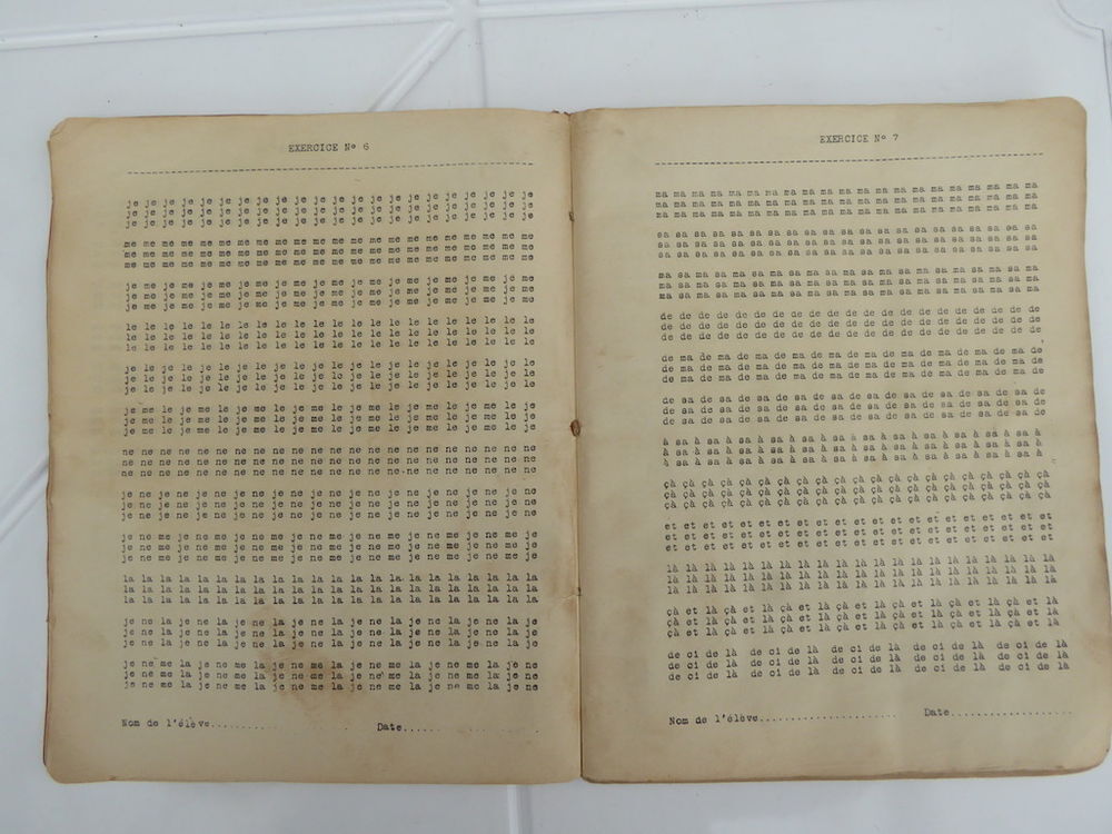 Livre dactylographie et correspondance 1943 