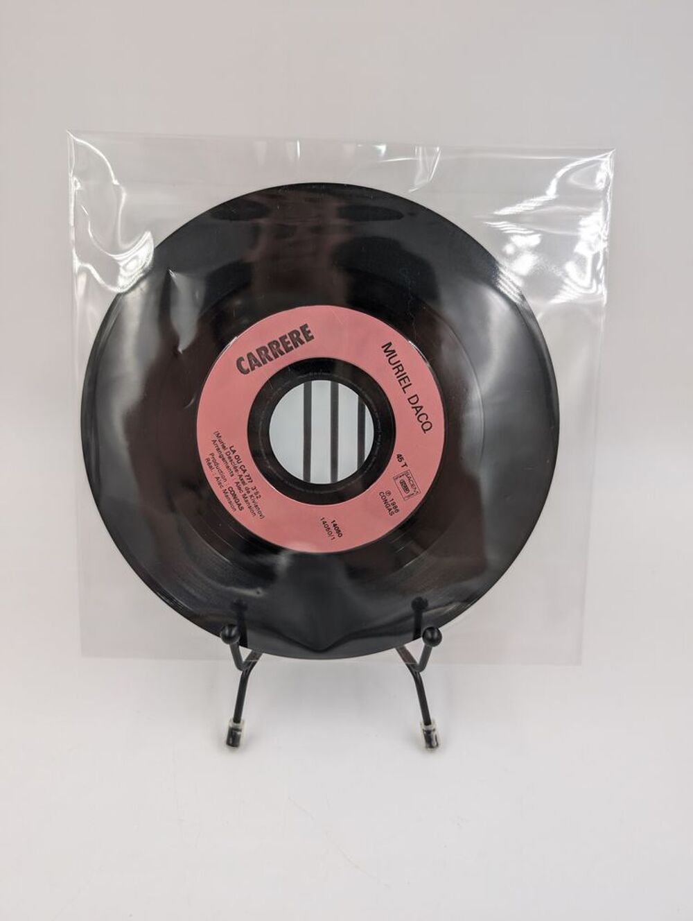 Vinyle 45 tours Muriel Dacq : La ou &ccedil;a ??? sans fourreau CD et vinyles
