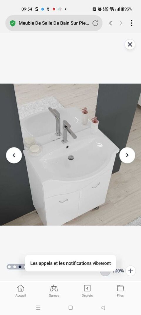 meuble de salle de bain 130 Aulnoye-Aymeries (59)