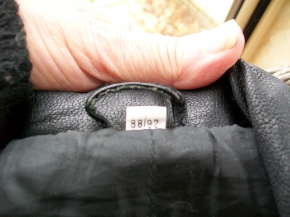 veste noir homme cuir agneau taille 88/92 correspond &agrave; M Vêtements