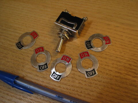 2 deux tiquettes en mtal ON/ OFF pour interrupteur a bascu 2 Marseille 13 (13)