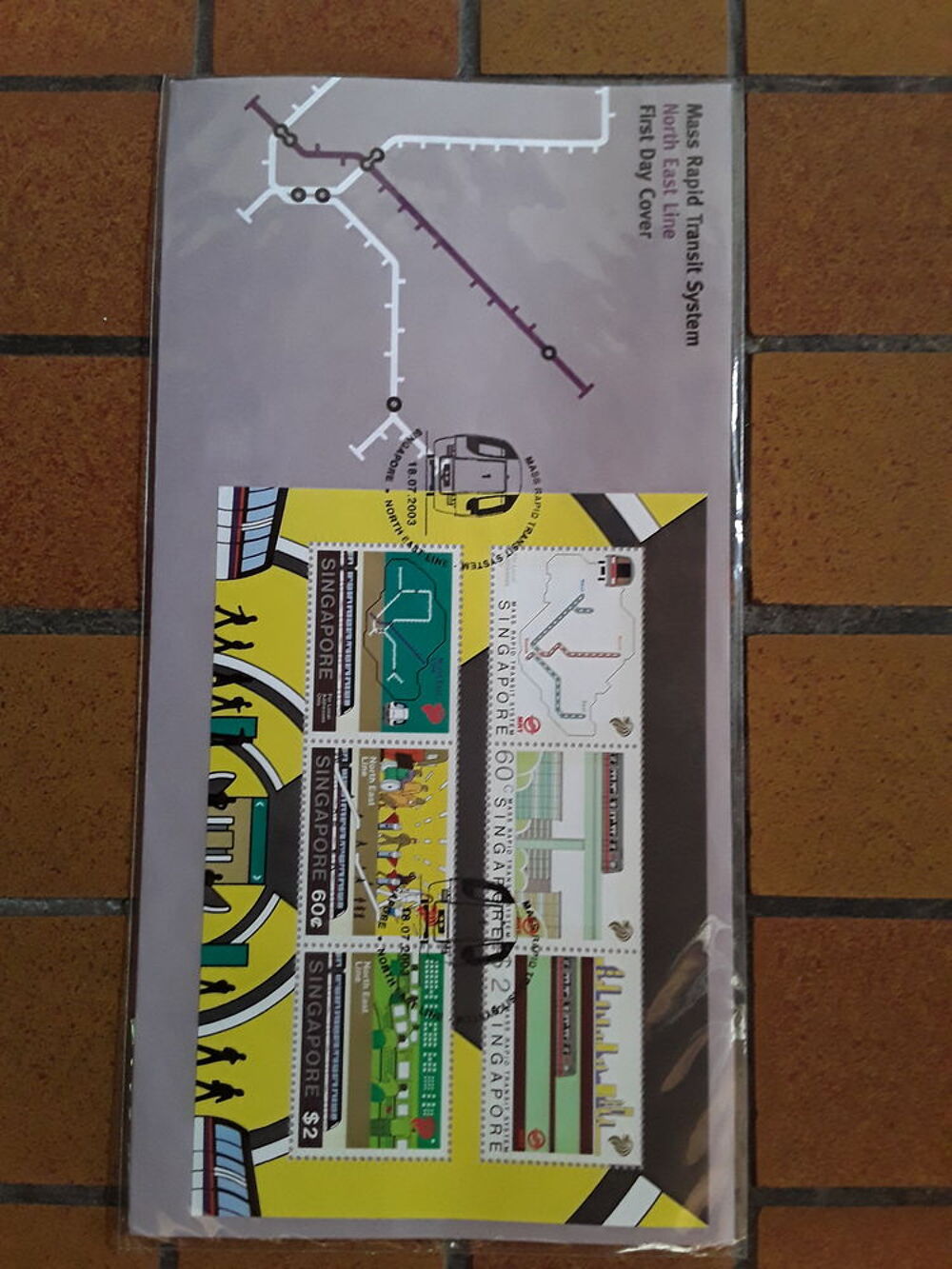 Pochette timbres inauguration 