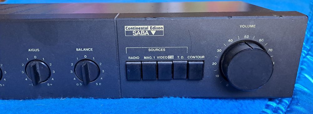 Pr&eacute;ampli ampli st&eacute;r&eacute;o - Continentale Edison SABA PA 9501 Audio et hifi