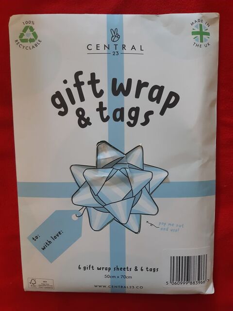 6 feuilles de Papier cadeau Vert clair/foncé motif feuille 11 Avion (62)