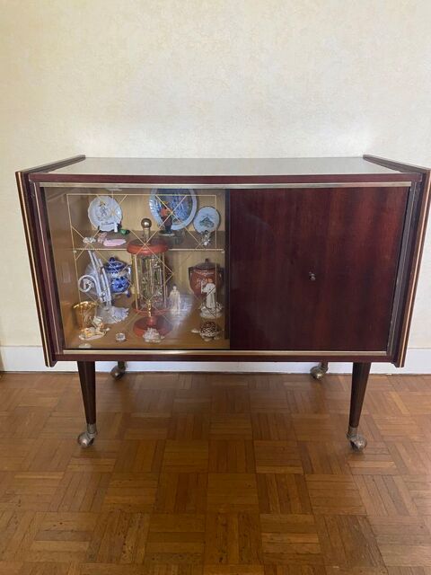 Enfilade / buffet / bahut vintage annes 70 en acajou vernis 55 Villiers-le-Bel (95)