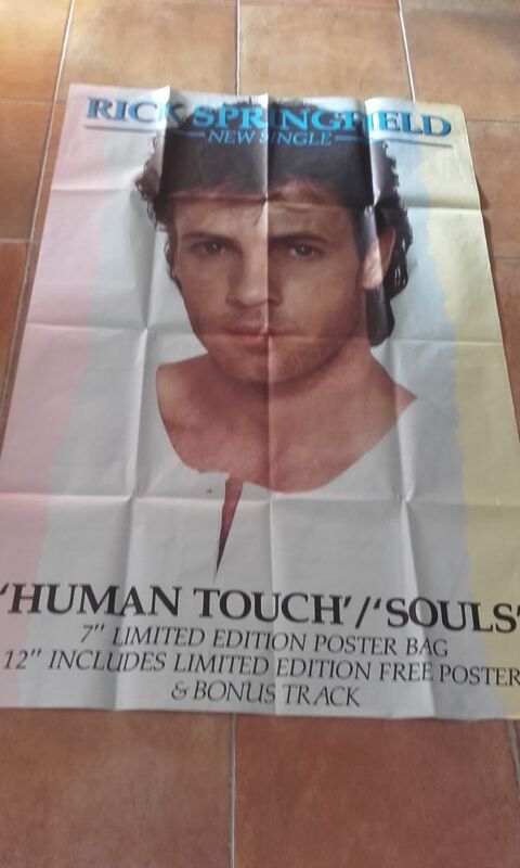 Rick Springfield : Affiche Originale UK  Human Touch  1983 25 Angers (49)