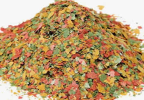   nourriture pour poissons bassins et aquarium et vers farine 