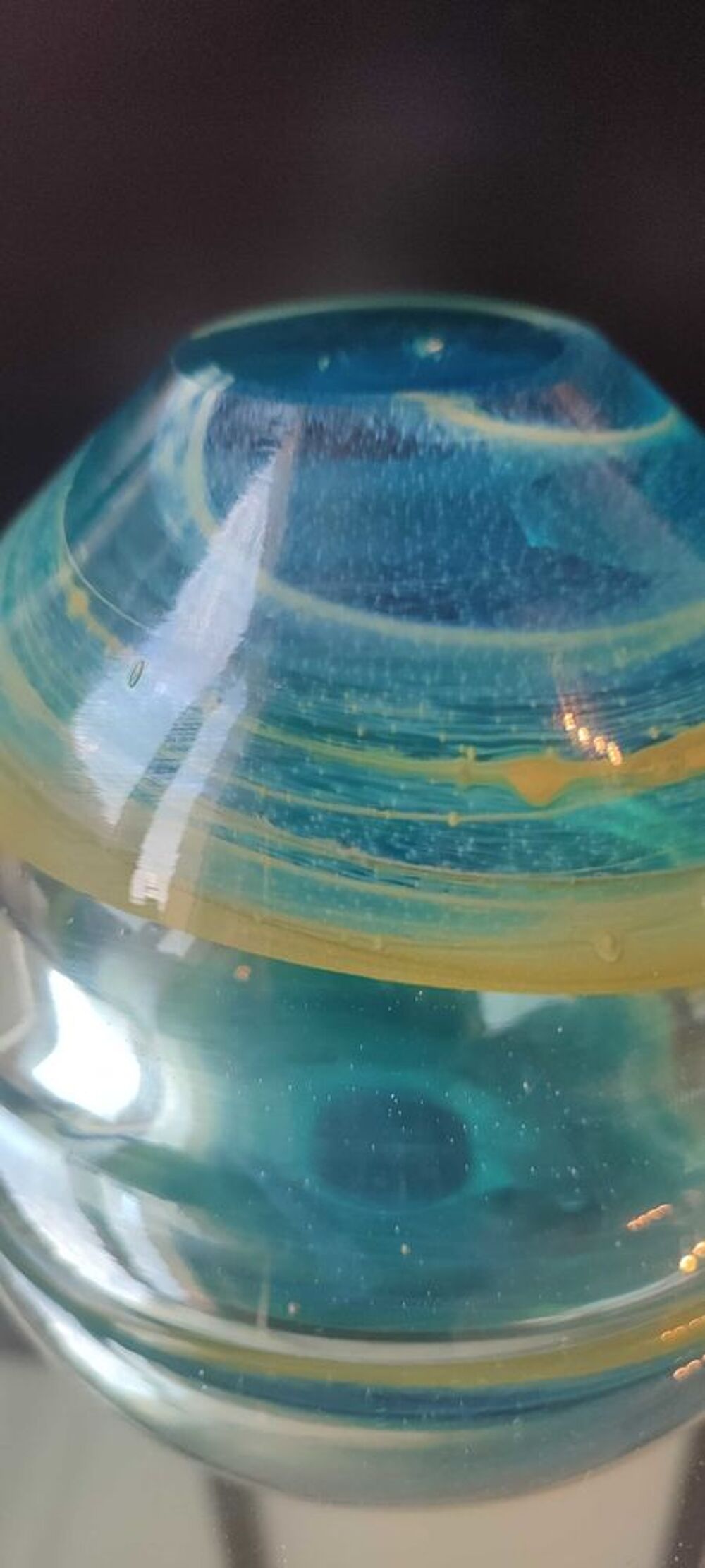 Bol Mdina Glass Artisanat d'art de Malte. 