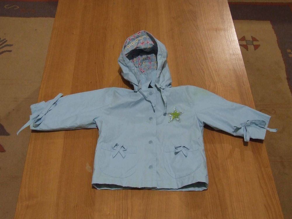 Cir&eacute; bleu &agrave; capuche amovible, 12&nbsp;mois, TBE Vêtements enfants