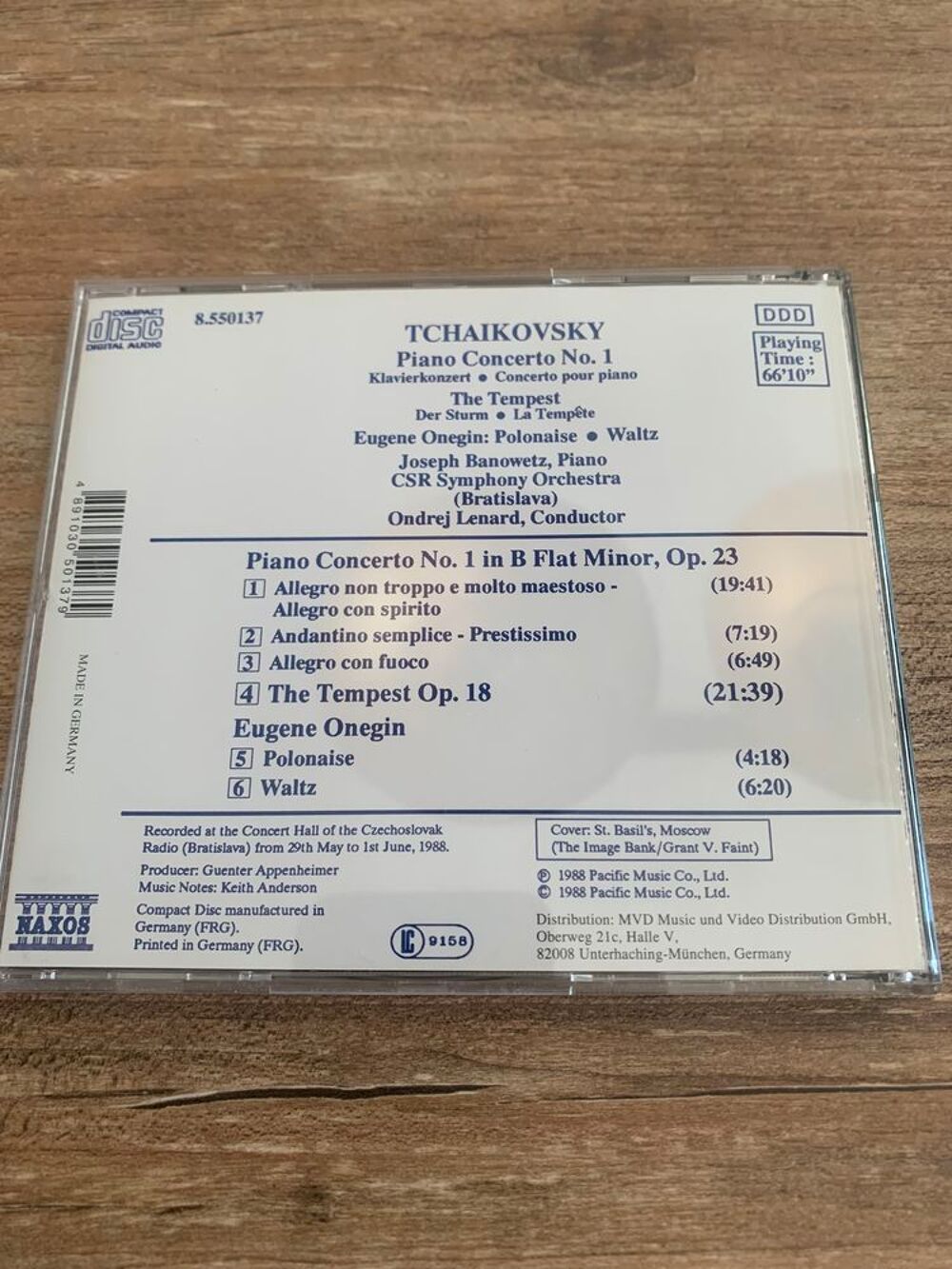 CD Tchaikovsky " Piano concerto 1 " CD et vinyles