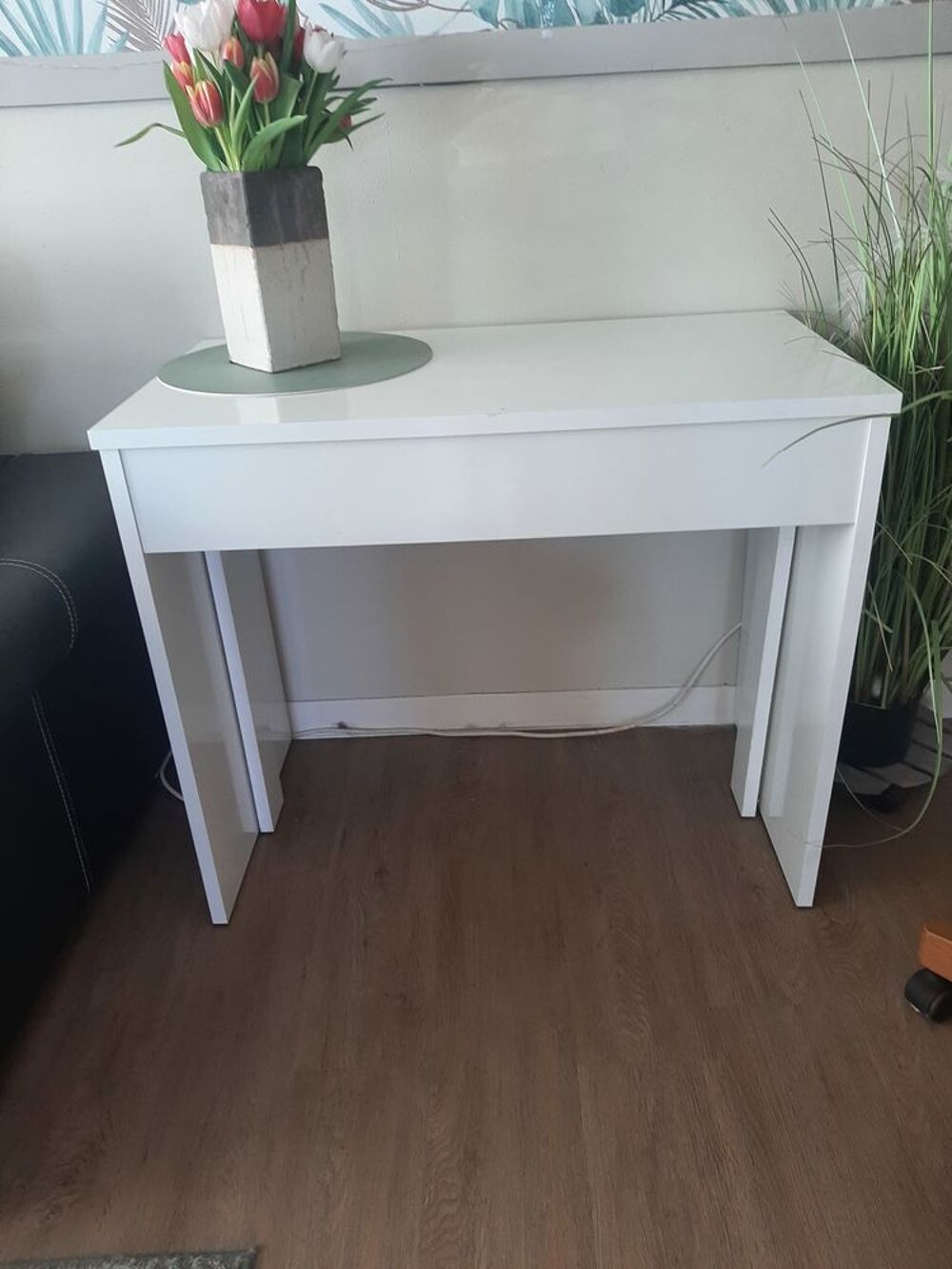 Console extensible blanche Meubles