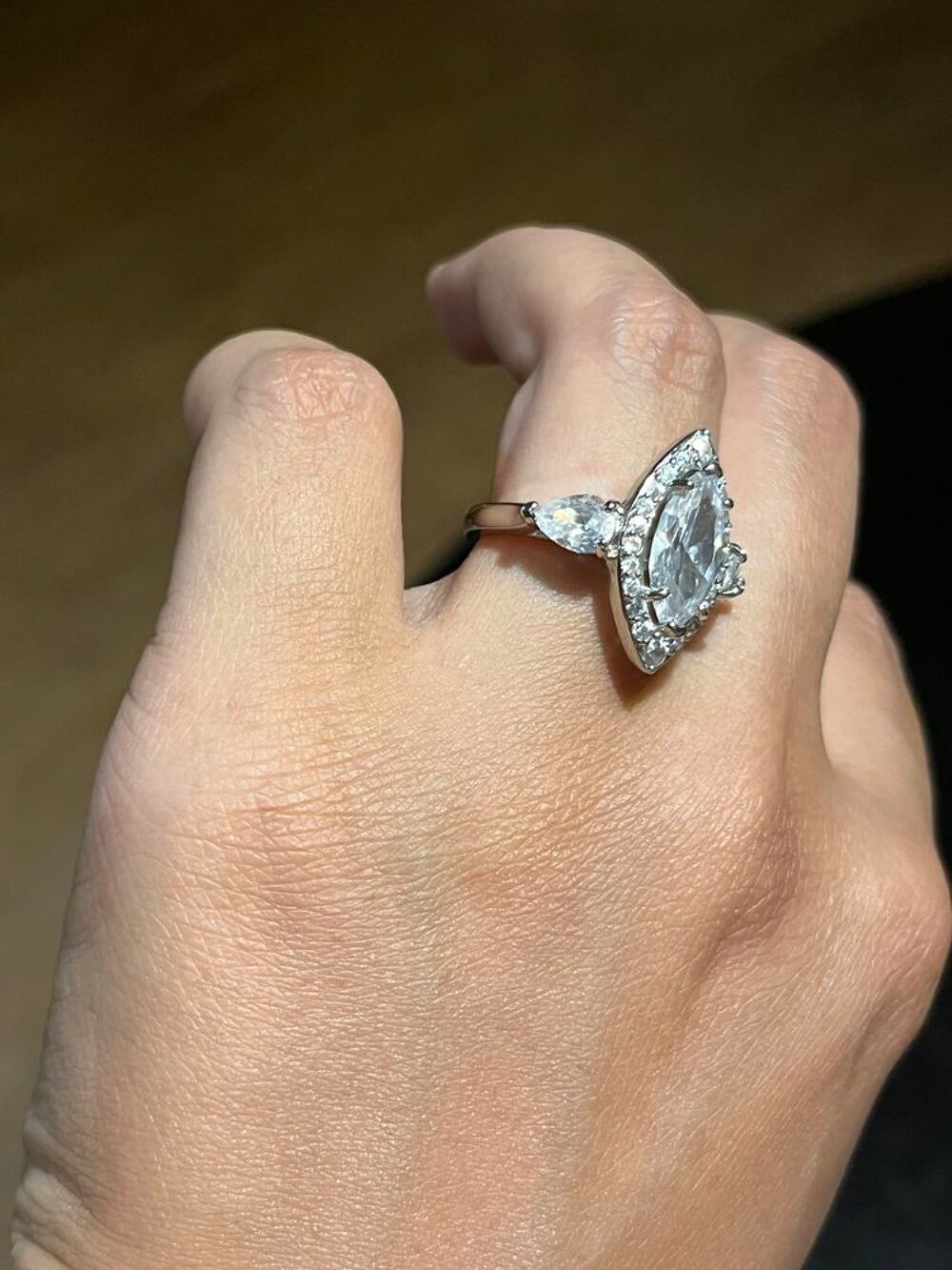 jolie bague taille 54(7) en acier inoxydable 