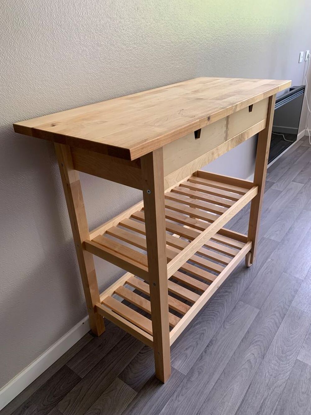 Desserte en bois IKEA "&nbsp;FORHOJA&nbsp;" Meubles