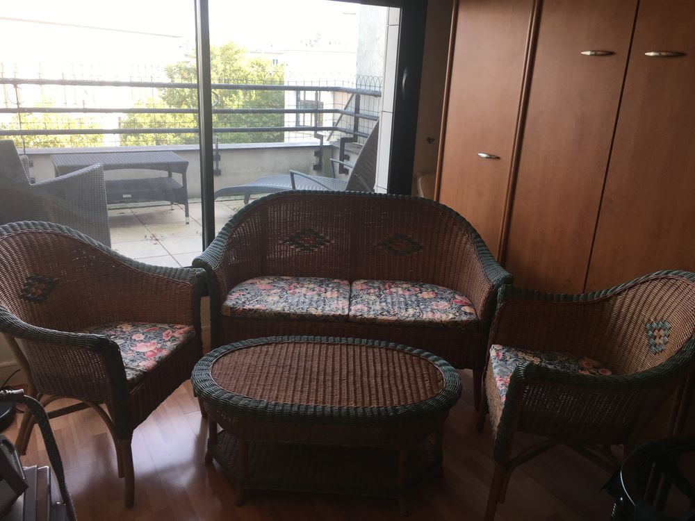Ensemble meubles en osier Meubles