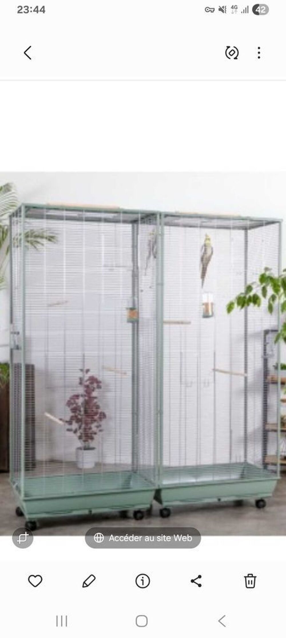 voli&egrave;re double Jardin