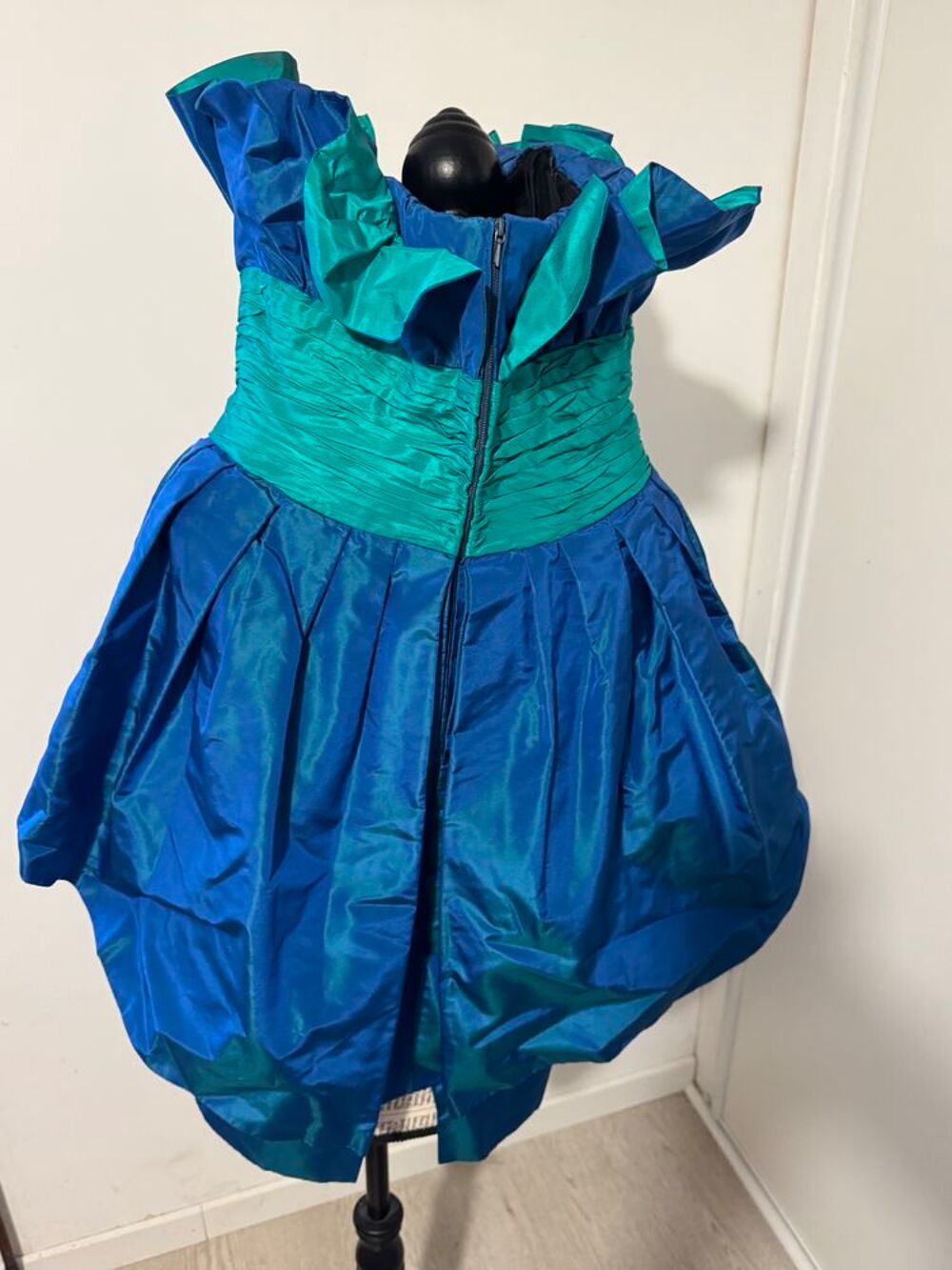 ? Robe de Cocktail Vintage Loris Azzaro Paris Taffetas Vêtements