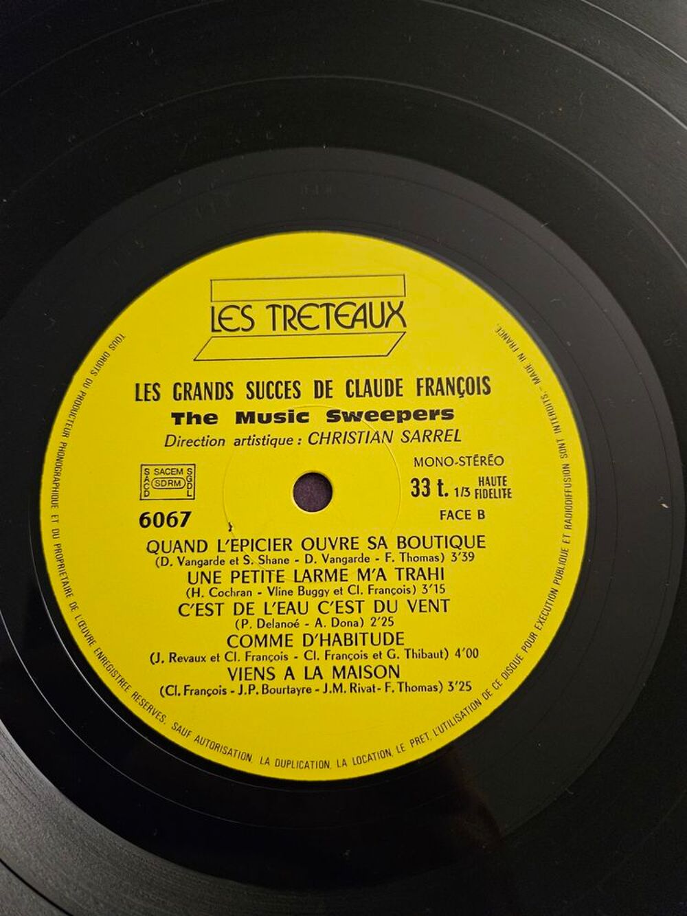 Claude fran&ccedil;ois vinyl 33t les plus grand succes
10 € CD et vinyles