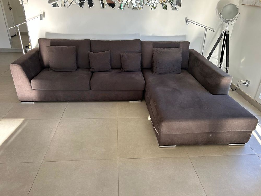 Canap&eacute; d'angle gris anthracite Meubles