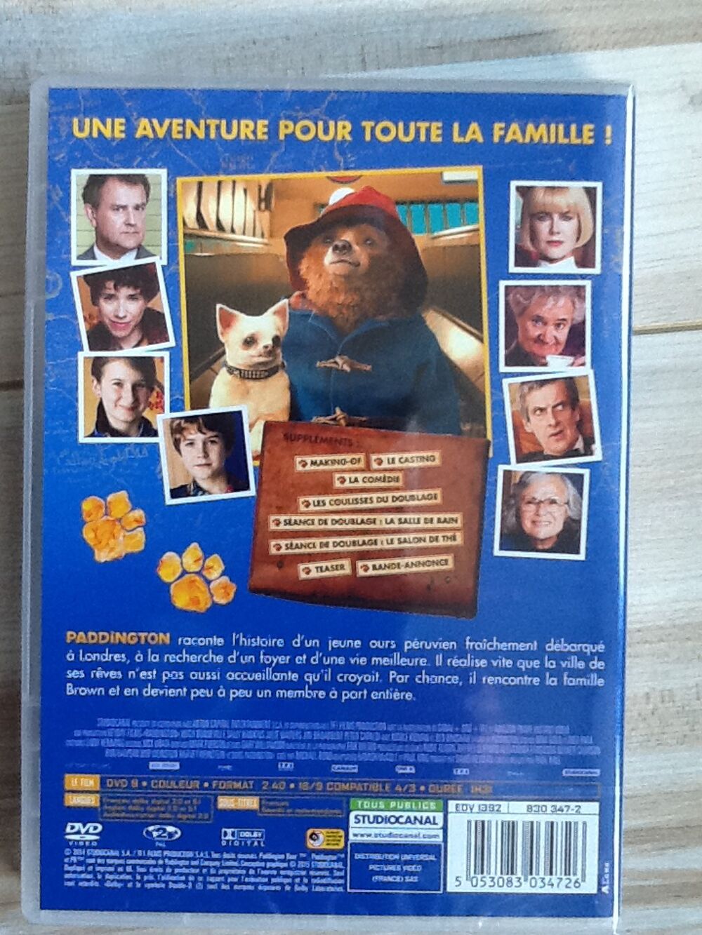 Dvd de Paddington DVD et blu-ray