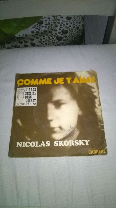 Nicolas Skorsky 
Comme Je T'aime 
1972
Bon etat
Comme Je 5 Talange (57)