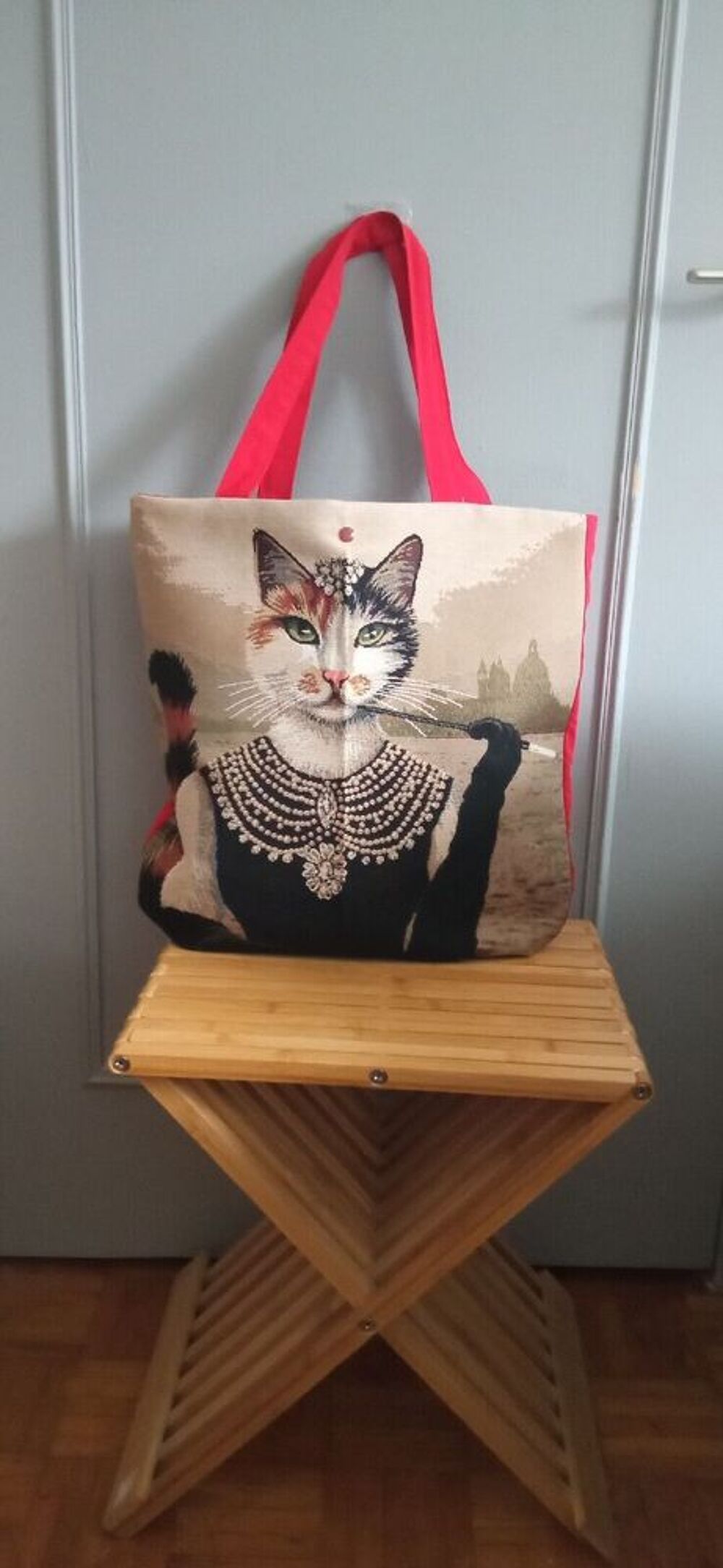 Tote bag chat Vtements