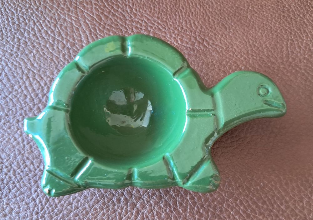 lot de 2 coquetiers en terre cuite &eacute;maill&eacute;e fol &eacute;pi Décoration