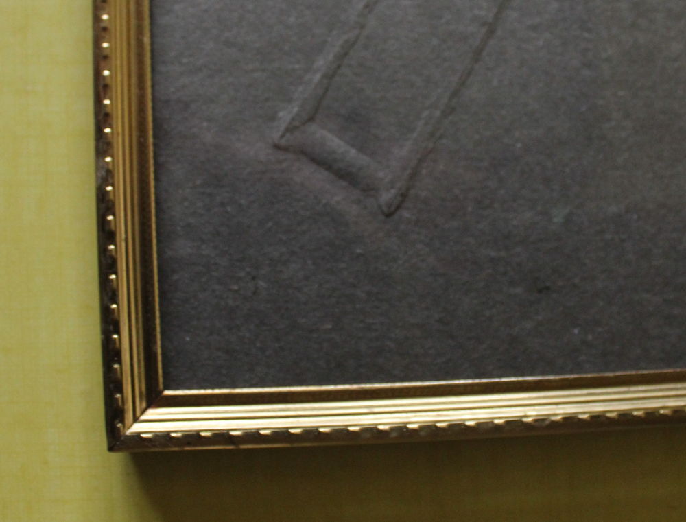 Grand Cadre laiton rectangulaire &agrave; poser ou suspendre Décoration