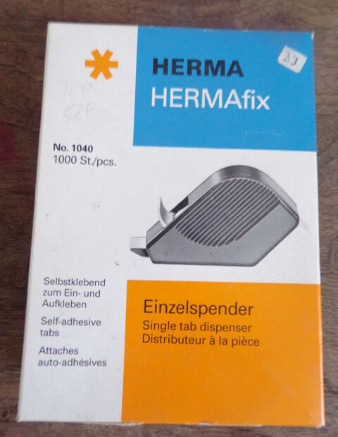 Distributeur  attaches auto-adhésives herma Hermafix  n°1040 6 Laval (53)