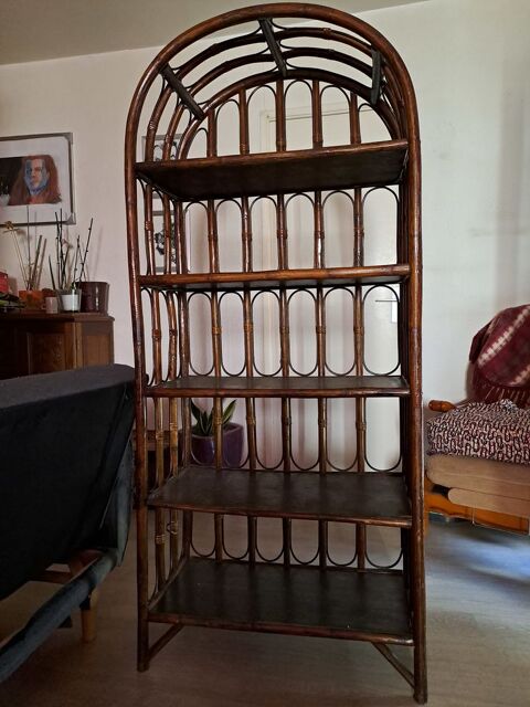 Meuble  tagres vintage en rotin 60 Lodve (34)